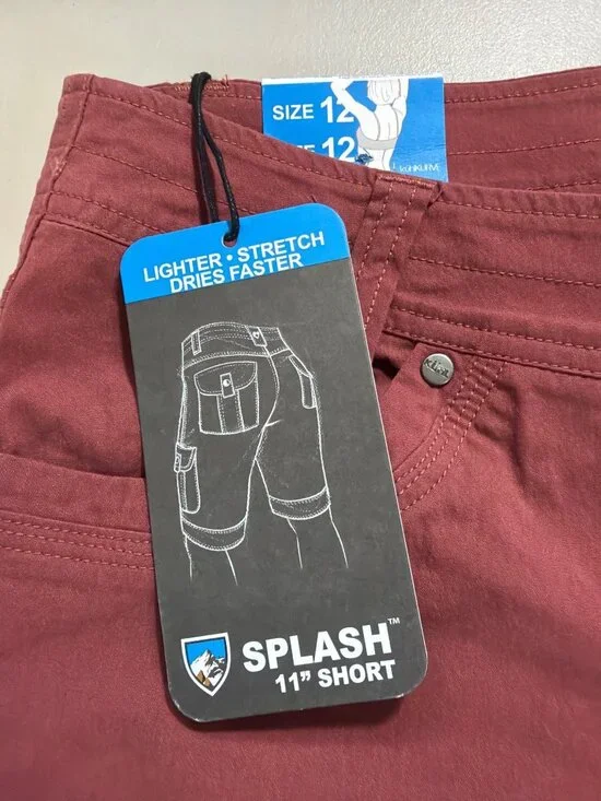 NWT Kuhl Splash 11” Inseam Cargo Shorts Rust Women’s 10/12 UPF50 MSRP$70 - Picture 7 of 12